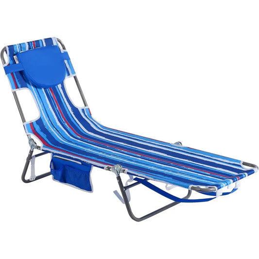 Portable Lounge Chair With Backpack Straps For Outdoor Use