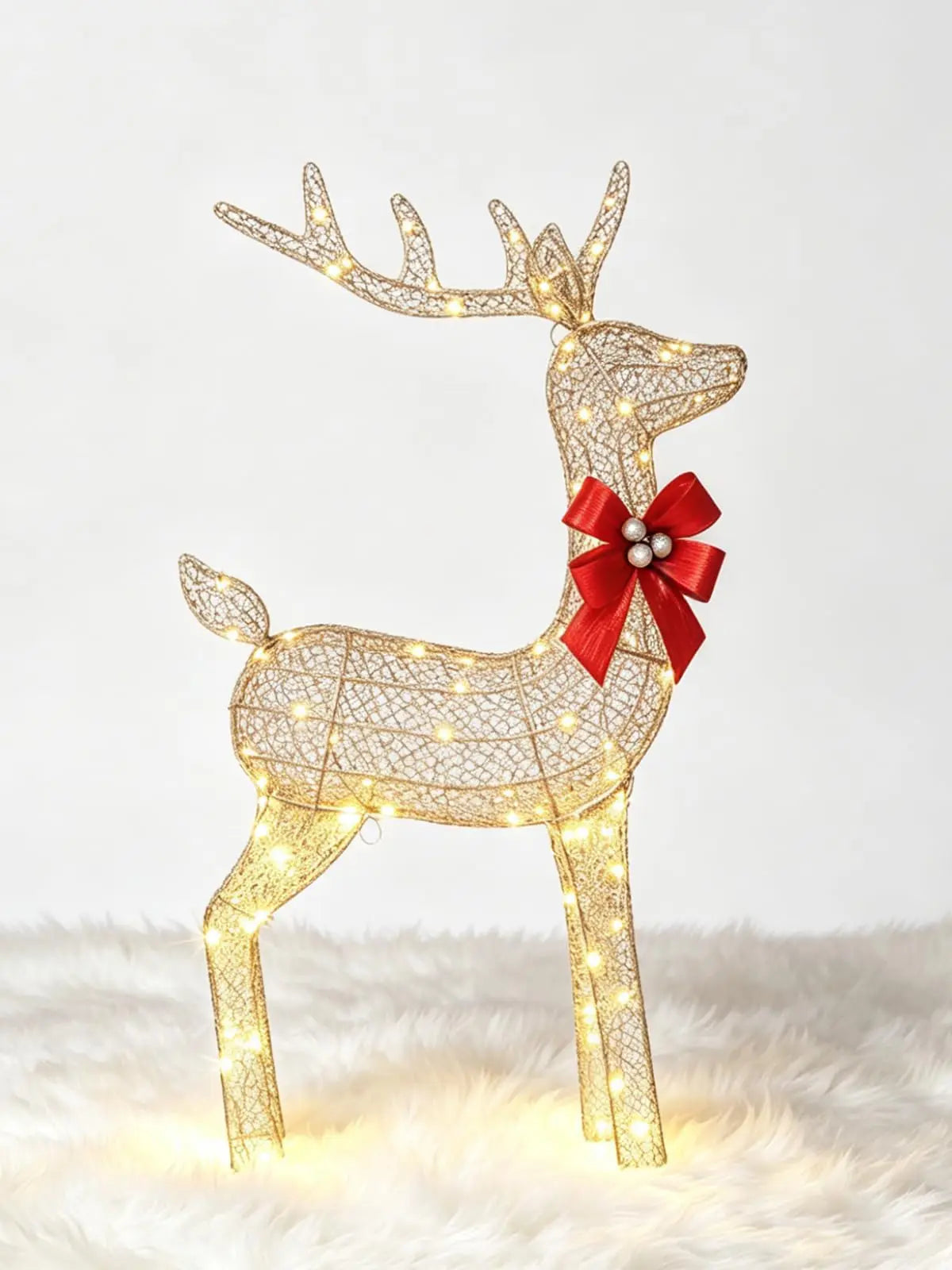 Lighted Christmas Deer Family Outdoor LED Yard Decoration