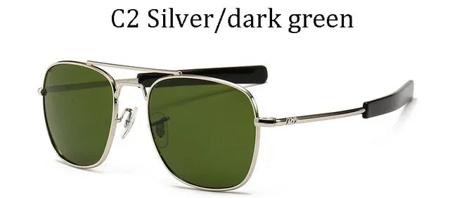 AO Men's Vintage Aviator Style Designer Sunglasses
