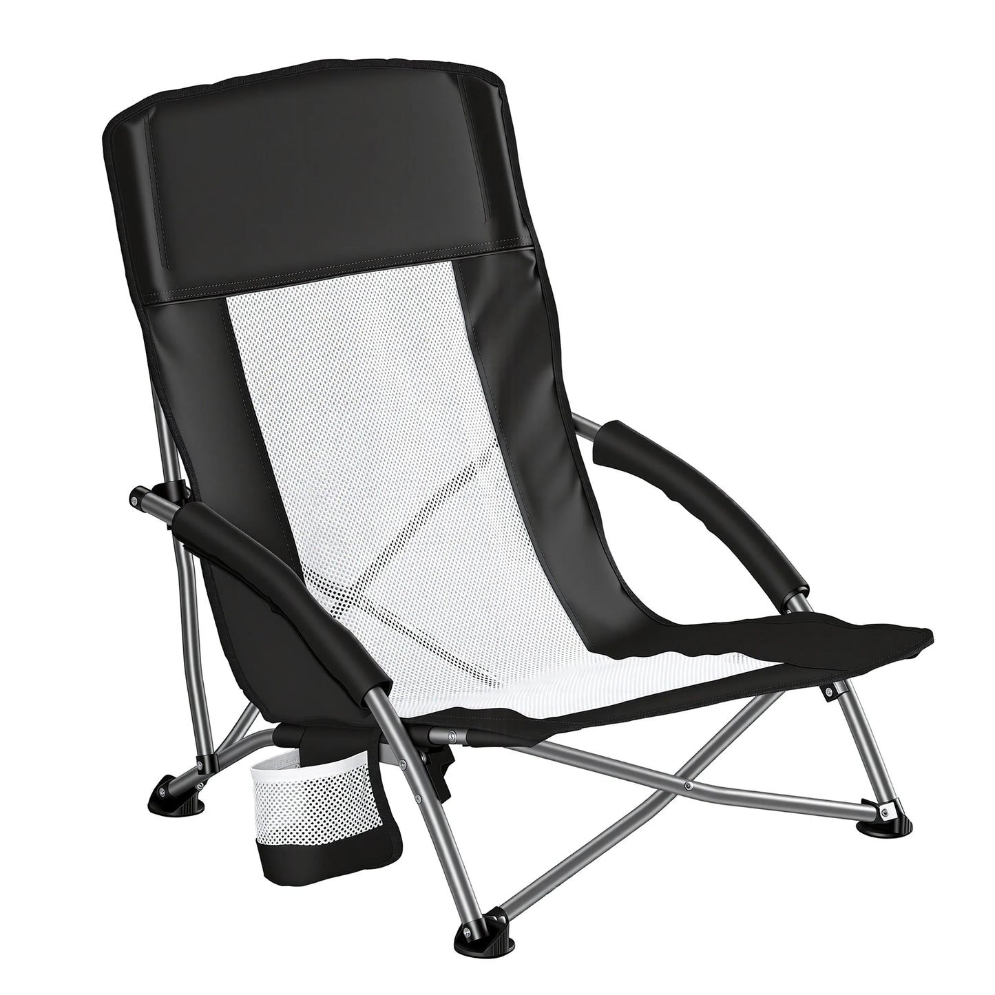 JHK Portable Lightweight Camping Beach Chair With Mesh Back