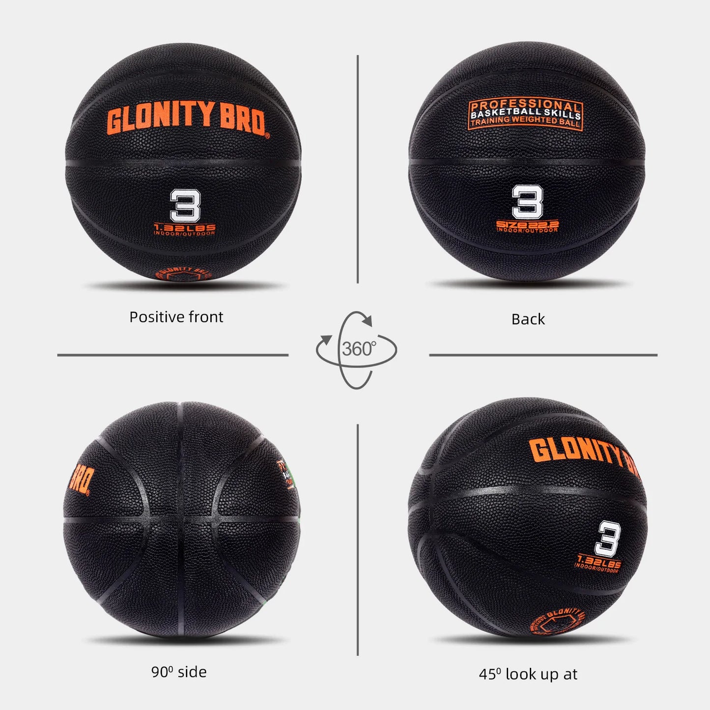Glonity Weighted Basketball Trainer for Indoor Strength and Ball Control
