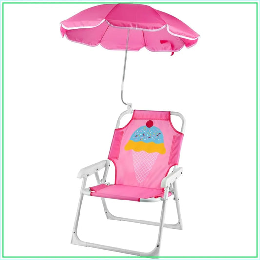 Kids Beach Chair With Umbrella Folding Chair For Outdoor