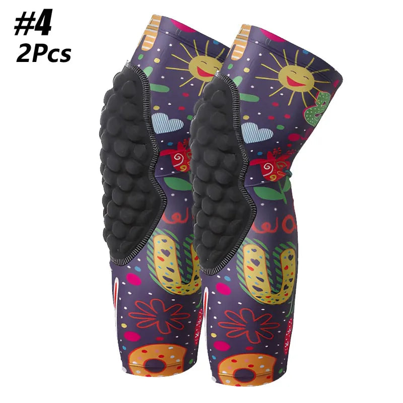 WEUPFLY Honeycomb Knee Pads For Kids Knee Support Football