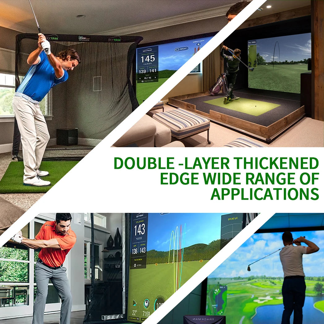Caiton Golf Impact Screen Silent HD Indoor Outdoor Training