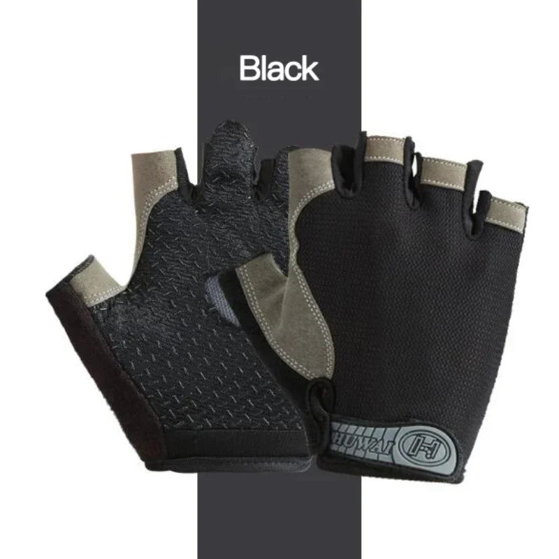 Breathable Anti Slip Half Finger Cycling Gloves For Men Women